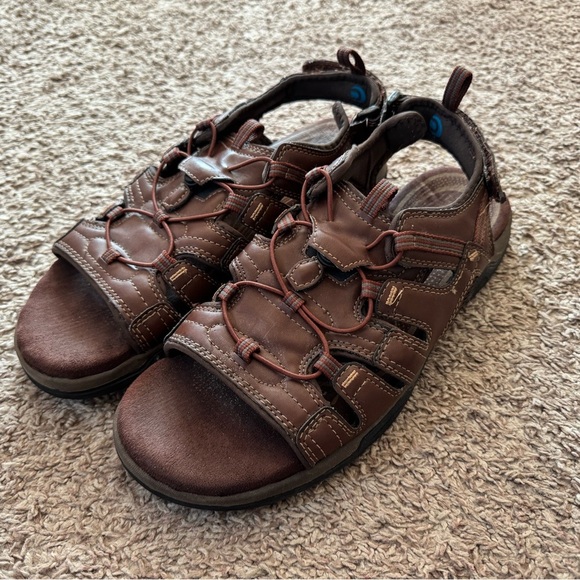 Nunn Bush All Terrain Open Toe Sandlas Men Size 11 - Picture 1 of 6
